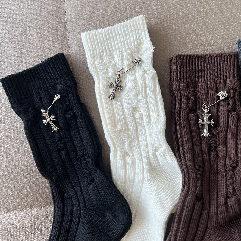 Chrome Hearts Cross Pin Socks – TrendyShop